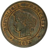 5 Centimes 1883 - Francja
