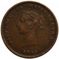 1/2 Penny 1843 - Kanada