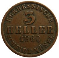 3 Heller 1860 - Niemcy