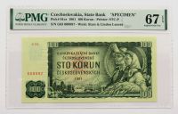 100 Korun 1961 SPECIMEN - Czechosłowacja - PMG 67 EPQ