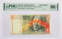 100 Korun 1993 SPECIMEN - Słowacja - PMG 66 EPQ