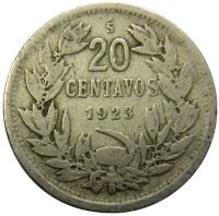 20 Centavos 1923 - Chile