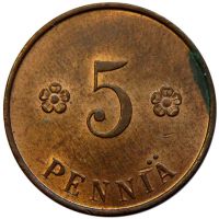 5 Pennia 1918 - Finlandia