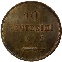 10 Centesimi 1875 - San Marino